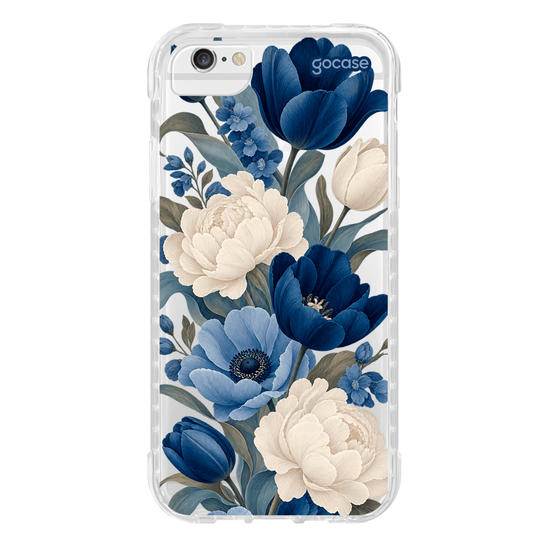 Capinha para celular  Blue Peonies