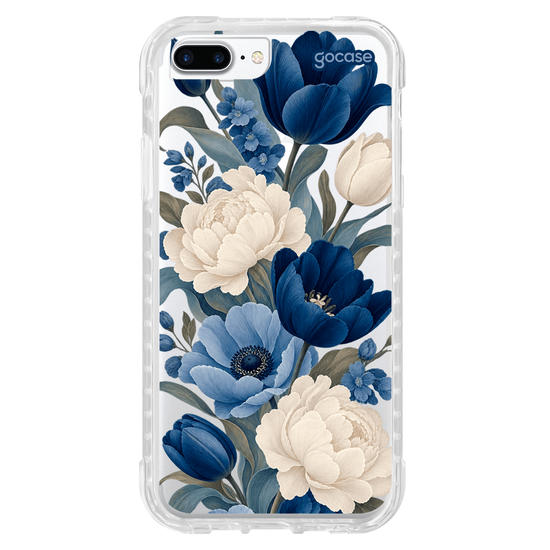 Capinha para celular  Blue Peonies