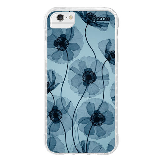 Capinha para celular  Blue Radiant Flowers