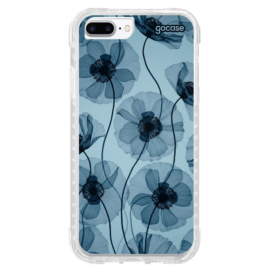 Capinha para celular  Blue Radiant Flowers