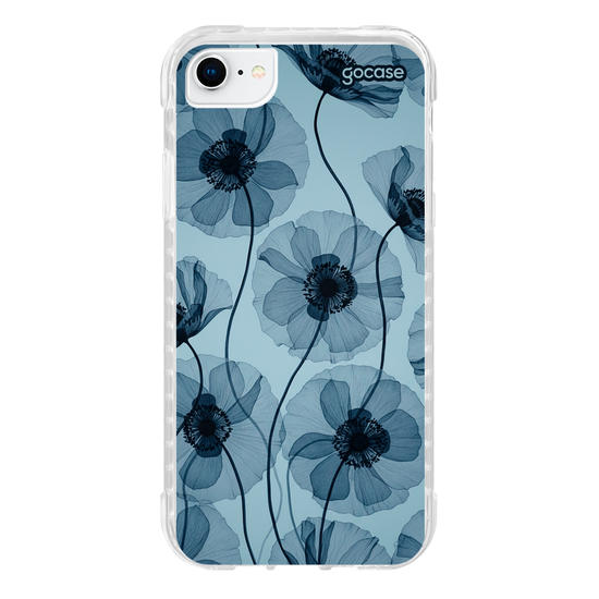 Capinha para celular  Blue Radiant Flowers