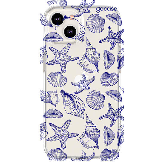 Capinha para celular  Blue Sea Shells