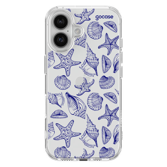 Capinha para celular  Blue Sea Shells