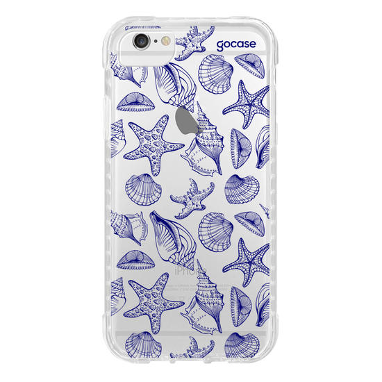 Capinha para celular  Blue Sea Shells