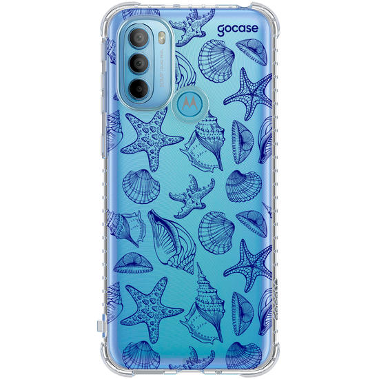 Capinha para celular  Blue Sea Shells