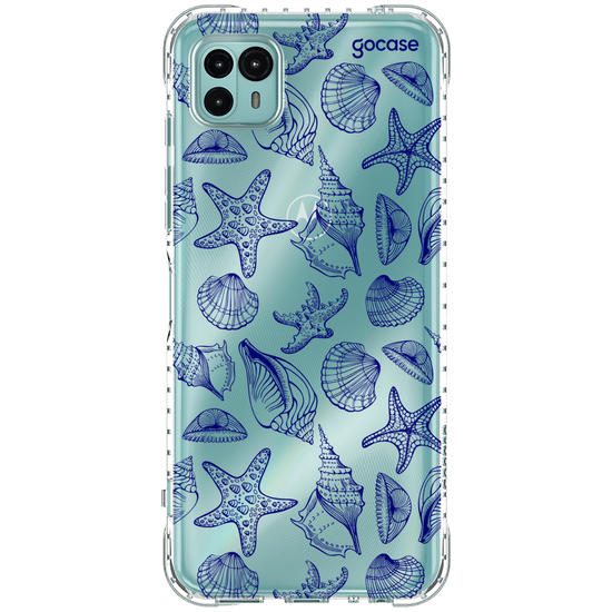 Capinha para celular  Blue Sea Shells