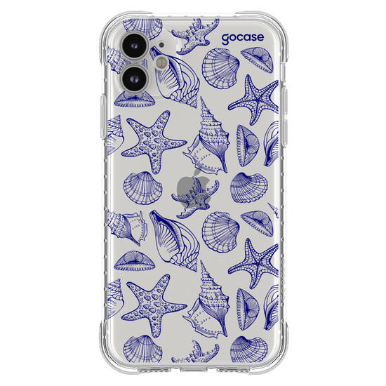 Capinha para celular  Blue Sea Shells