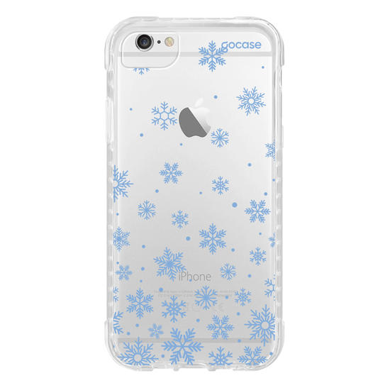 Capinha para celular  Blue Snow Flakes
