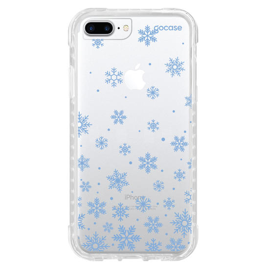 Capinha para celular  Blue Snow Flakes