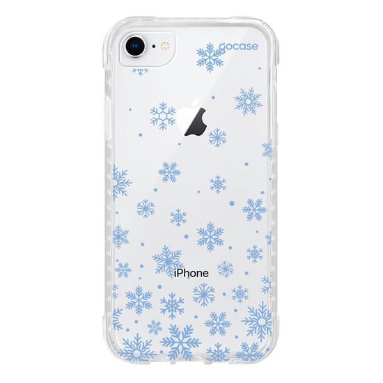 Capinha para celular  Blue Snow Flakes