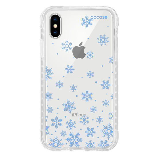 Capinha para celular  Blue Snow Flakes