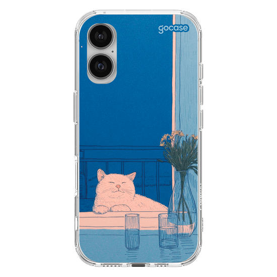 Capinha para celular  Blue Vibes Cat