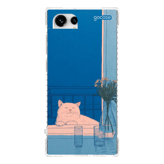 Capinha para celular  Blue Vibes Cat