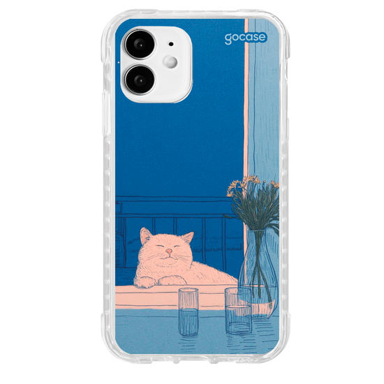 Capinha para celular  Blue Vibes Cat