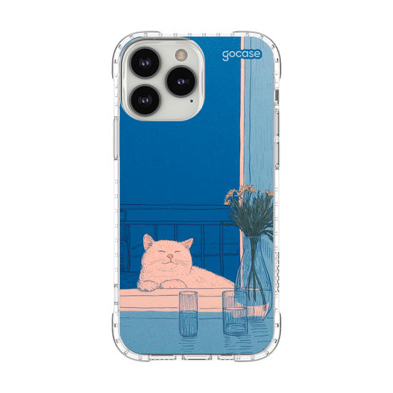 Capinha para celular  Blue Vibes Cat
