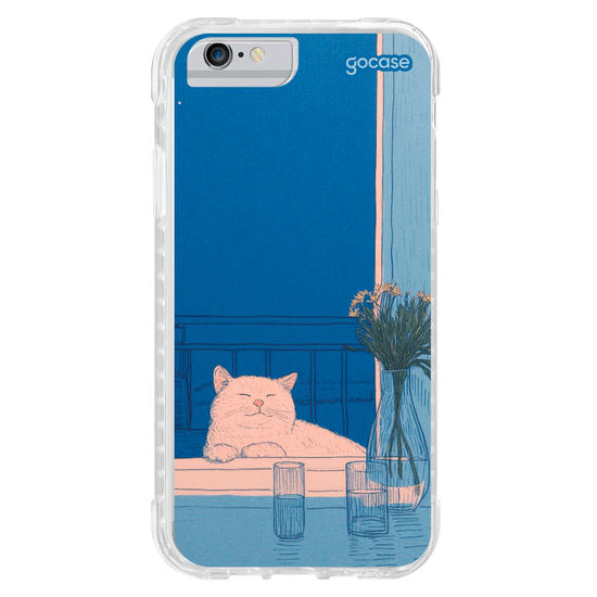 Capinha para celular  Blue Vibes Cat