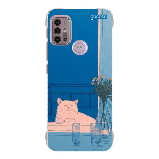 Capinha para celular  Blue Vibes Cat