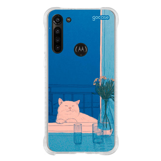 Capinha para celular  Blue Vibes Cat