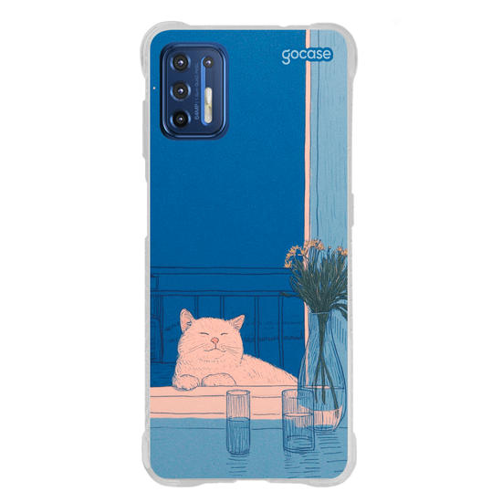 Capinha para celular  Blue Vibes Cat