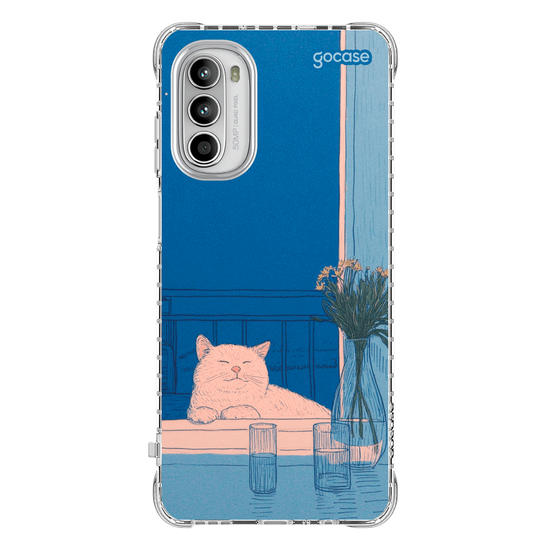 Capinha para celular  Blue Vibes Cat