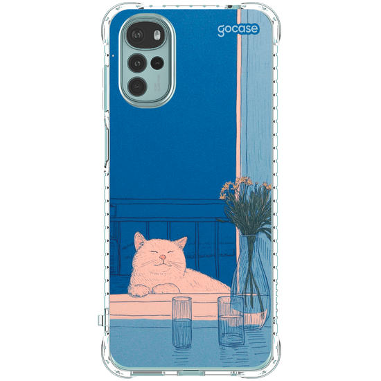 Capinha para celular  Blue Vibes Cat