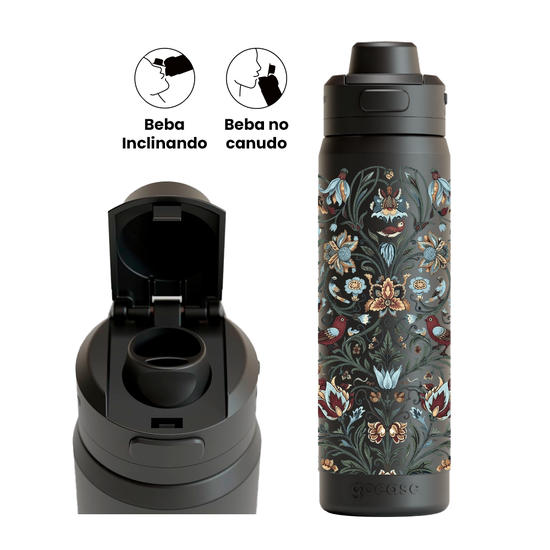 Garrafa Térmica Flip Pro + Ebook - Boho Invernal