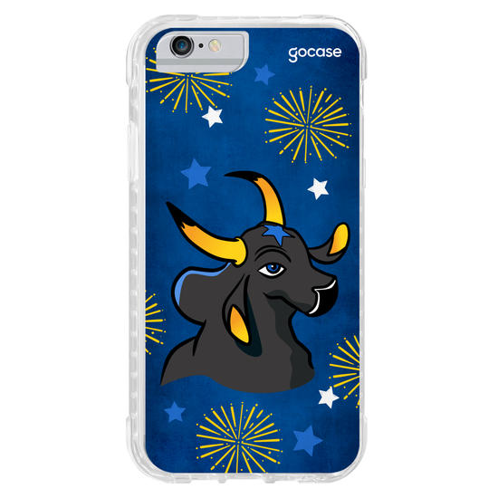 Capinha para celular Boi Azul nas Estrelas
