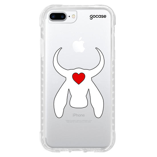 Capinha para celular  Boi Coração Vermelho
