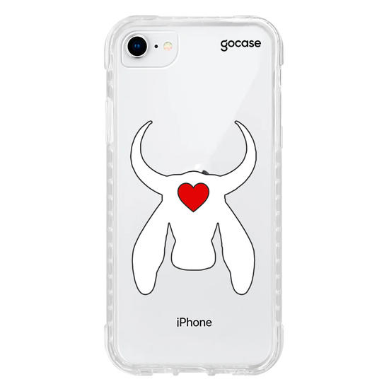 Capinha para celular  Boi Coração Vermelho