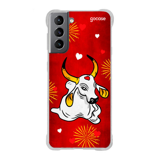 Capinha para celular  Boi Garantido e Corações