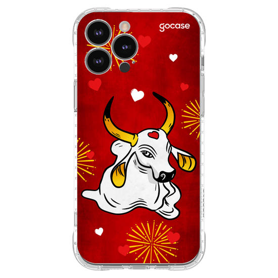 Capinha para celular  Boi Garantido e Corações