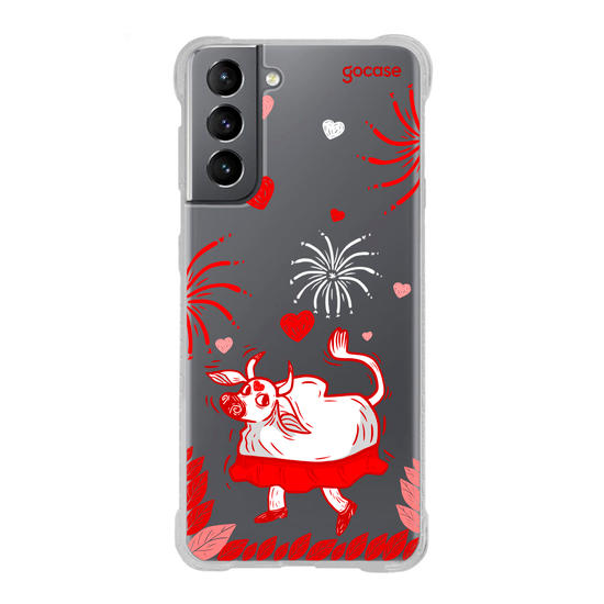 Capinha para celular  Boi Vermelho