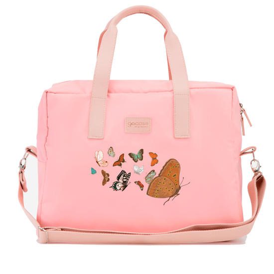 Bolsa Joy Rosa - Tangle Butterflies - by Douglas Myth