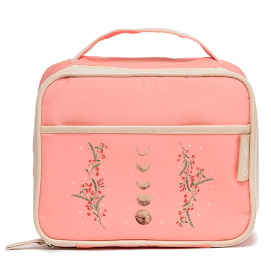 Bolsa Térmica Midi Rosa - Fases da Lua entre Flores