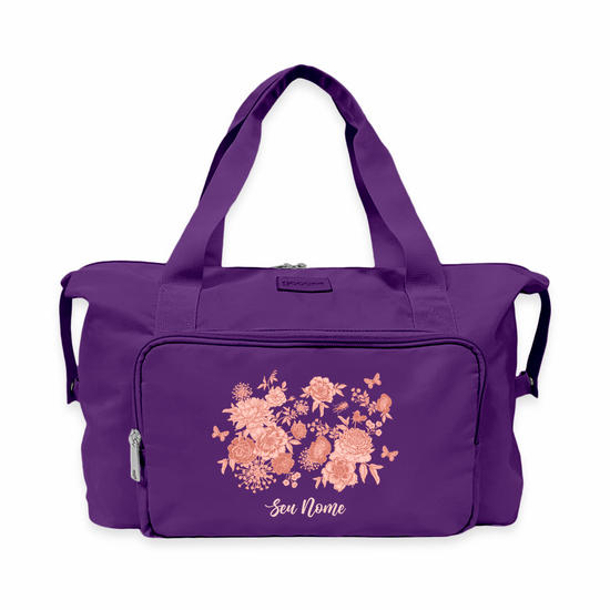 Bolsa Moove - Flores com borboletas Bolsa Moove - Flores com borboletas