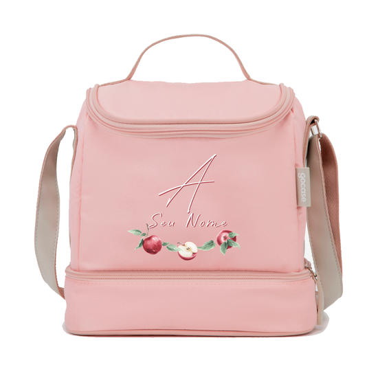  Bolsa Térmica Fruit - Maçã com Inicial e Nome