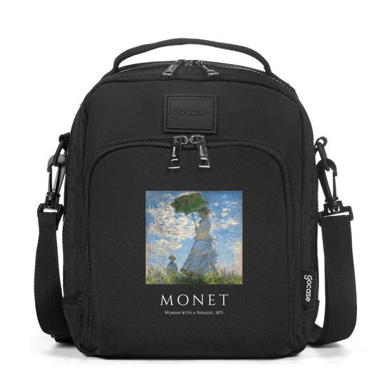 Bolsa Térmica Fun Preta - Monet - Mulher com Sombrinha