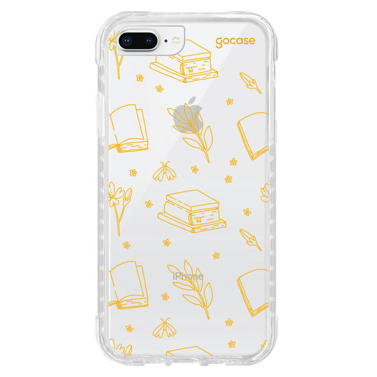 Capinha para celular  Book Lover - Lineart Pattern