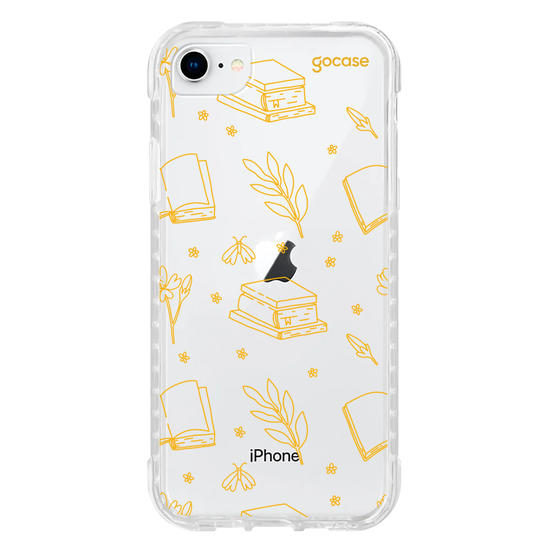 Capinha para celular  Book Lover - Lineart Pattern