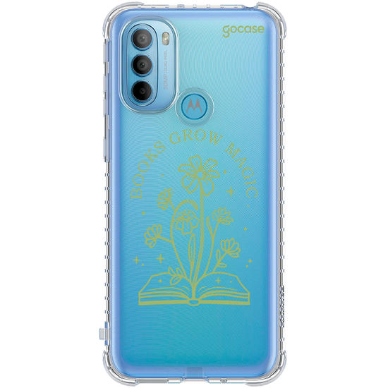 Capinha para celular  Book Lover - Books Grow Magic