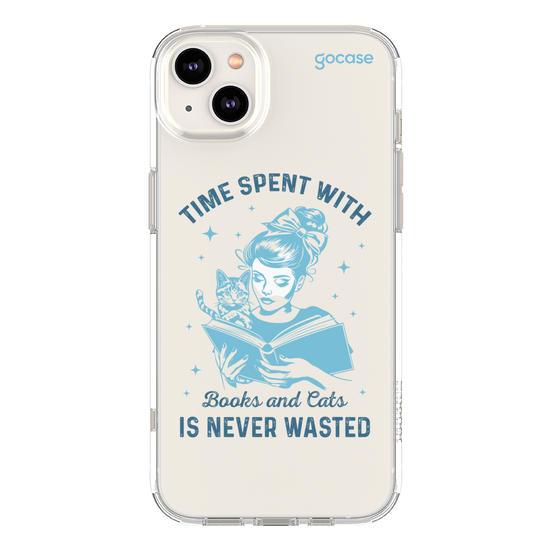 Capinha para celular  Book Lover - Time With Books and Cats