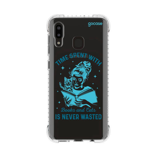 Capinha para celular  Book Lover - Time With Books and Cats