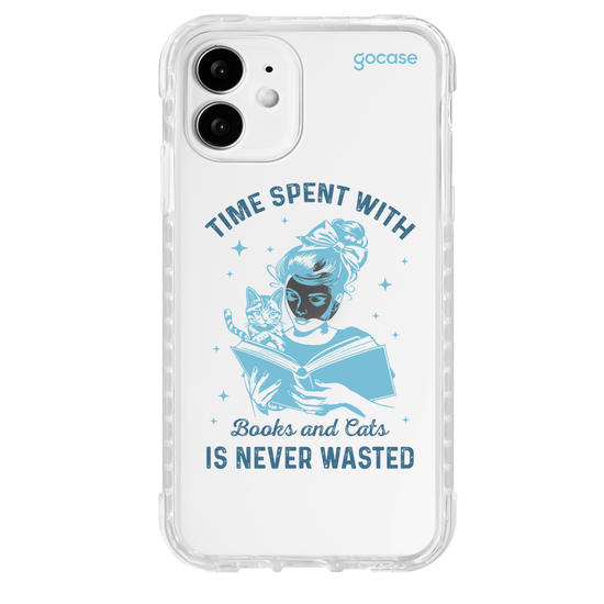 Capinha para celular  Book Lover - Time With Books and Cats