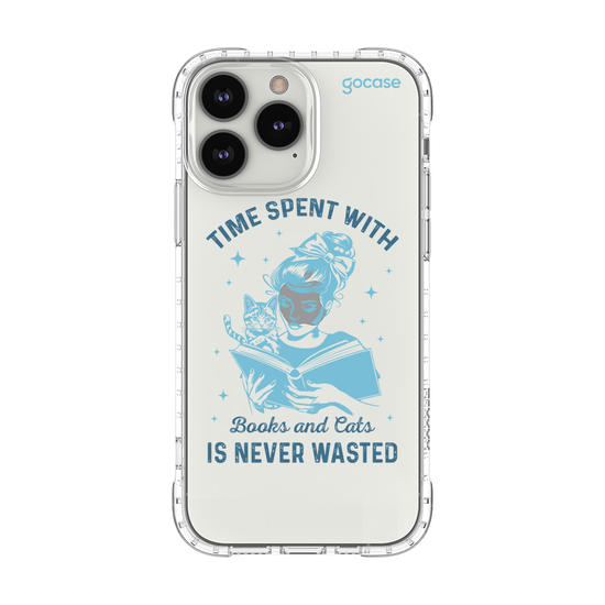 Capinha para celular  Book Lover - Time With Books and Cats
