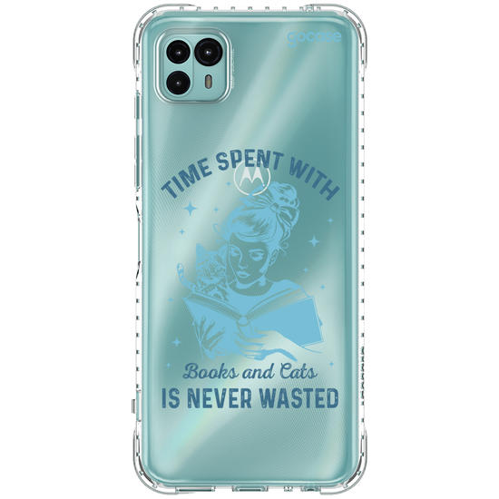Capinha para celular  Book Lover - Time With Books and Cats