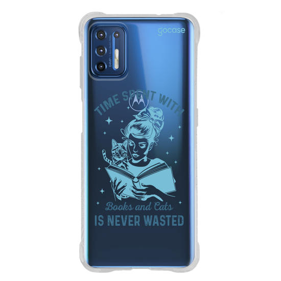 Capinha para celular  Book Lover - Time With Books and Cats