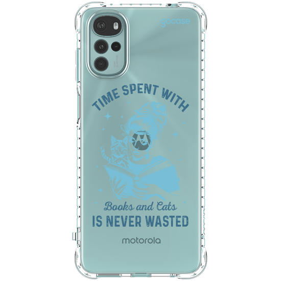 Capinha para celular  Book Lover - Time With Books and Cats