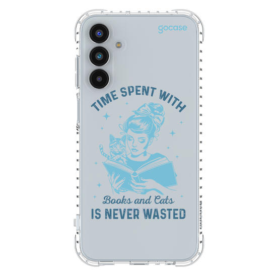 Capinha para celular  Book Lover - Time With Books and Cats