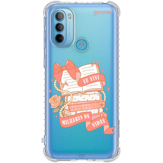 Capinha para celular  Book Lover - Vivi Milhares de Vidas