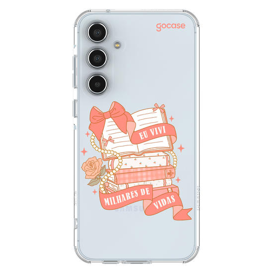 Capinha para celular  Book Lover - Vivi Milhares de Vidas